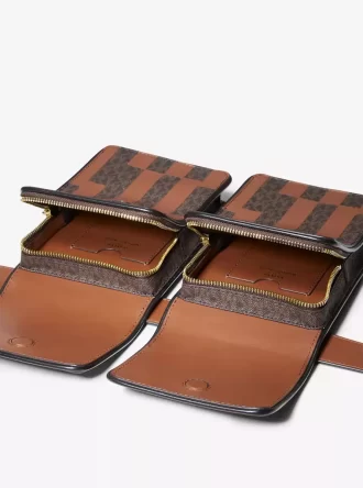 ASHYA X MICHAEL KORS Saga Signature i skórzana torba wielofunkcyjna