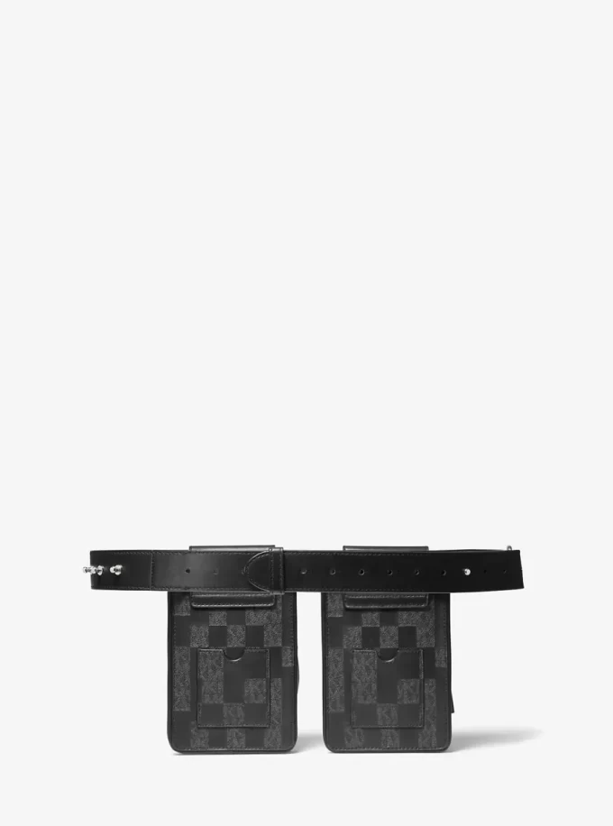 ASHYA X MICHAEL KORS Saga Signature i skórzana torba wielofunkcyjna