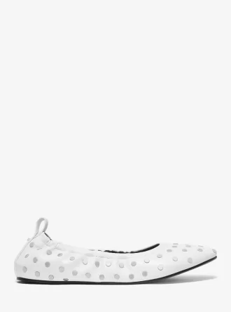 Baleriny Amy ze skóry z ćwiekami