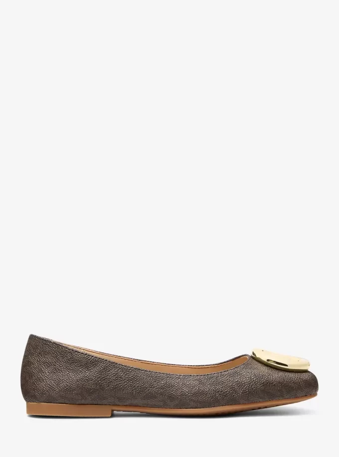 Baleriny z logo Milan Signature Baleriny z logo Milan Signature