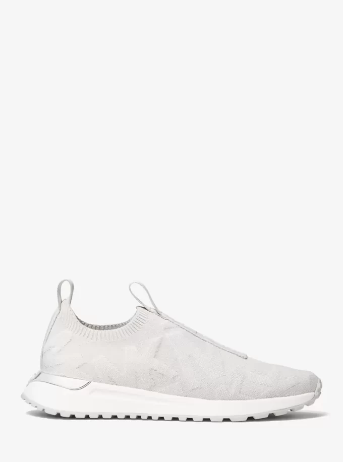 Bodie Logo Embossed Stretch Knit Slip-On Adidasy
