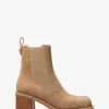 Botki Houston Suede Block Heel Ankle Boots