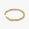 Bransoleta Astor Link Precious Metal-Plated Brass
