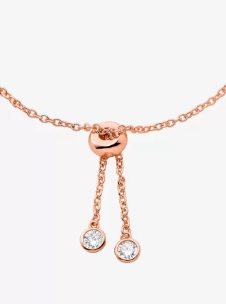 Bransoletka z przesuwaną ramką ze srebra próby 925 powlekana szlachetnym metalem