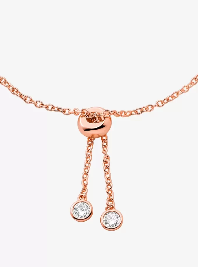 Bransoletka z przesuwaną ramką ze srebra próby 925 powlekana szlachetnym metalem