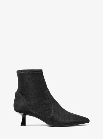 Buty Amali Glitter Chain-Mesh Kitten Boots