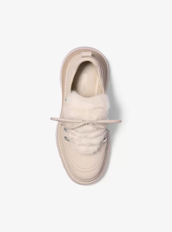 Buty na platformie Shiloh z nubuku i sztucznego futra