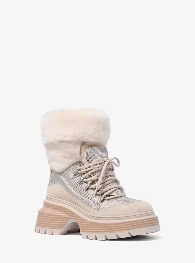 Buty Shiloh Embellished Mixed-Media