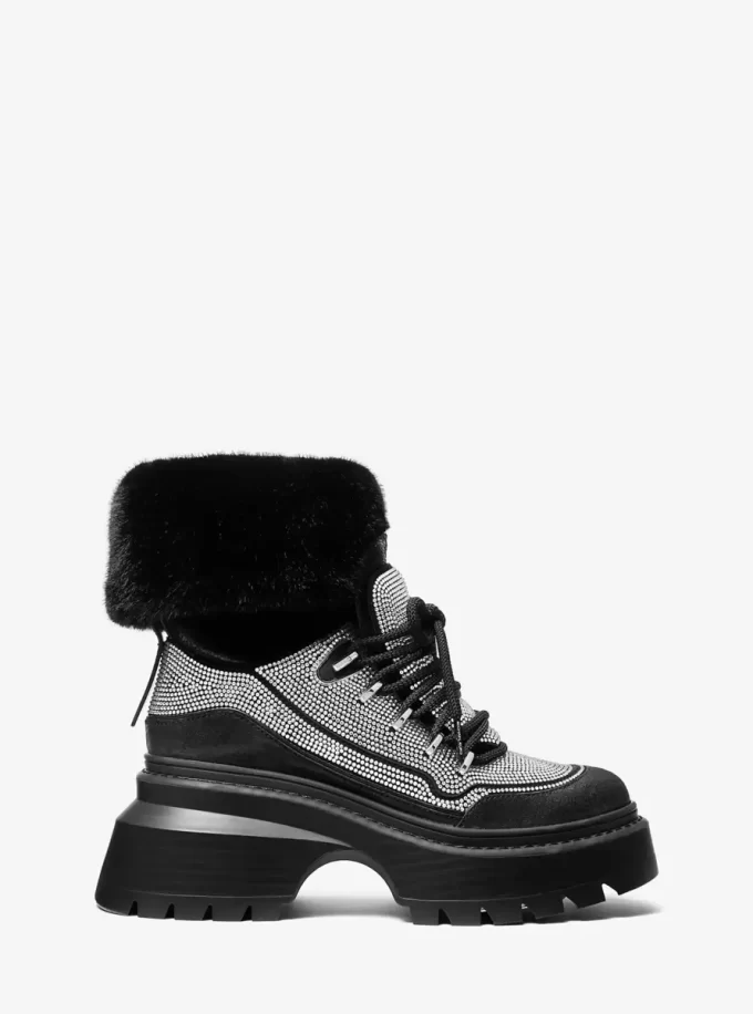 Buty Shiloh Embellished Mixed-Media