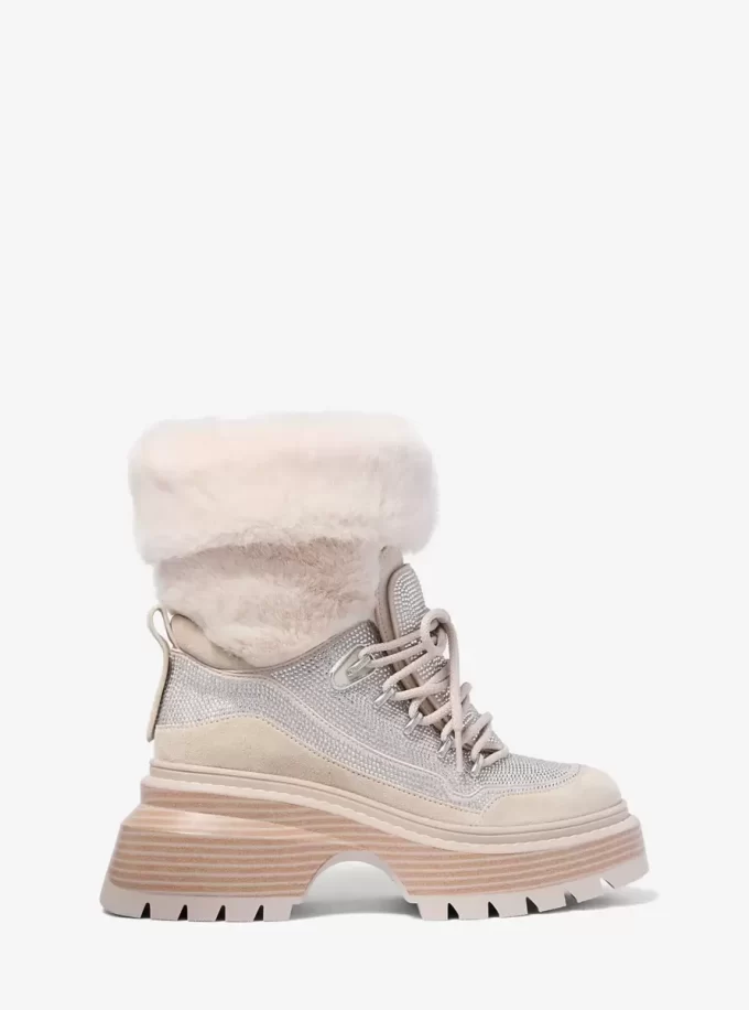 Buty Shiloh Embellished Mixed-Media