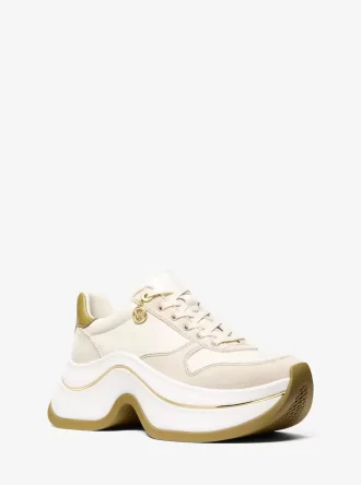 Buty sportowe Arla ze skóry i zamszu