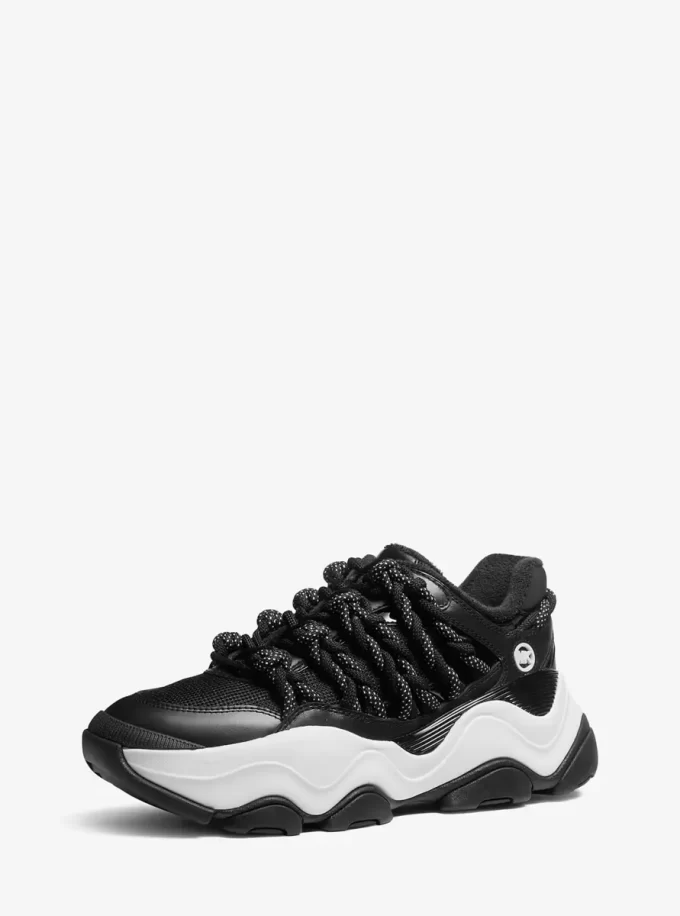 Buty sportowe Atlas Cord ze skóry i siateczki