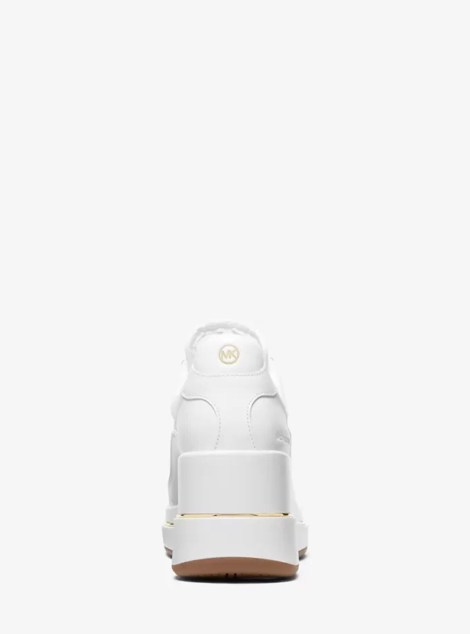 Buty sportowe na koturnie Emmy ze skóry i siateczki