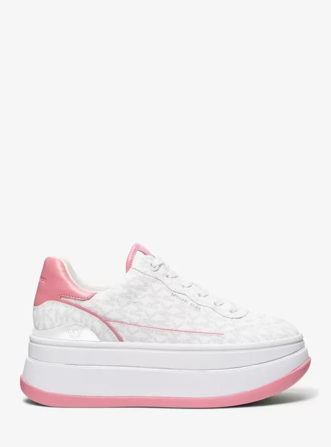 Buty sportowe na platformie z logo Hayes Signature