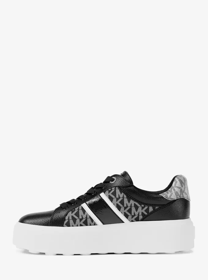 Buty sportowe Romey Signature Logo Stripe Platform Sneaker