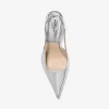Czółenka Emma Metallic Leather Slingback