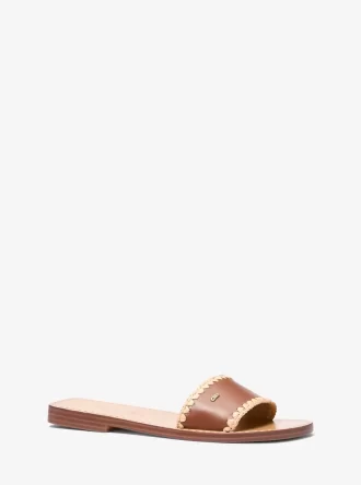 Drea Leather Slide Sandal