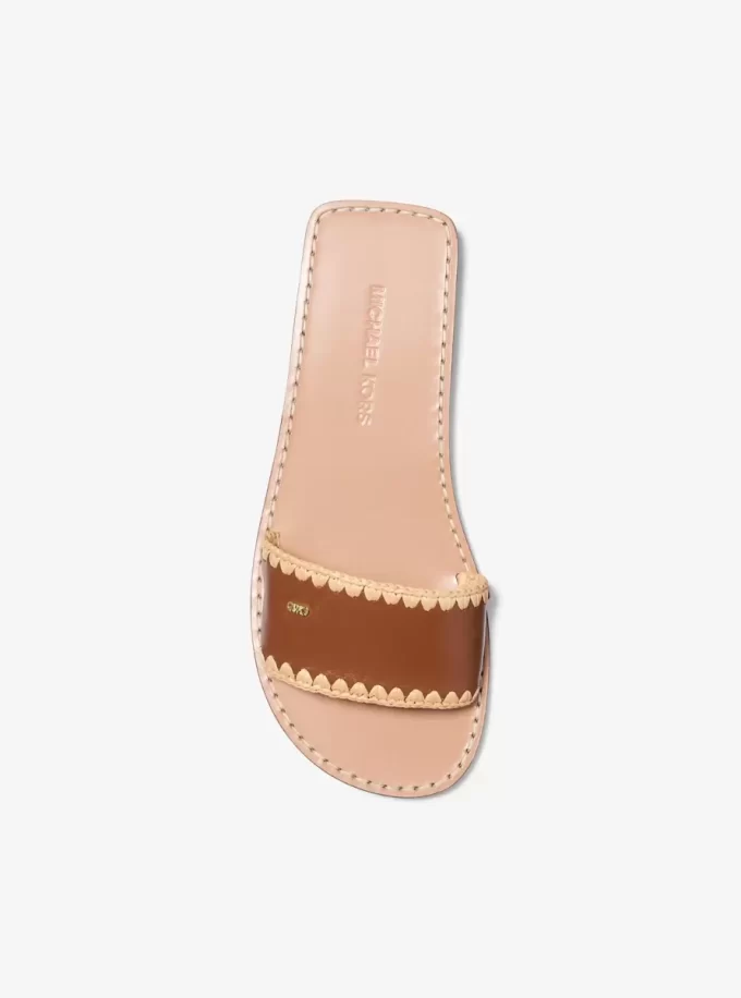 Drea Leather Slide Sandal