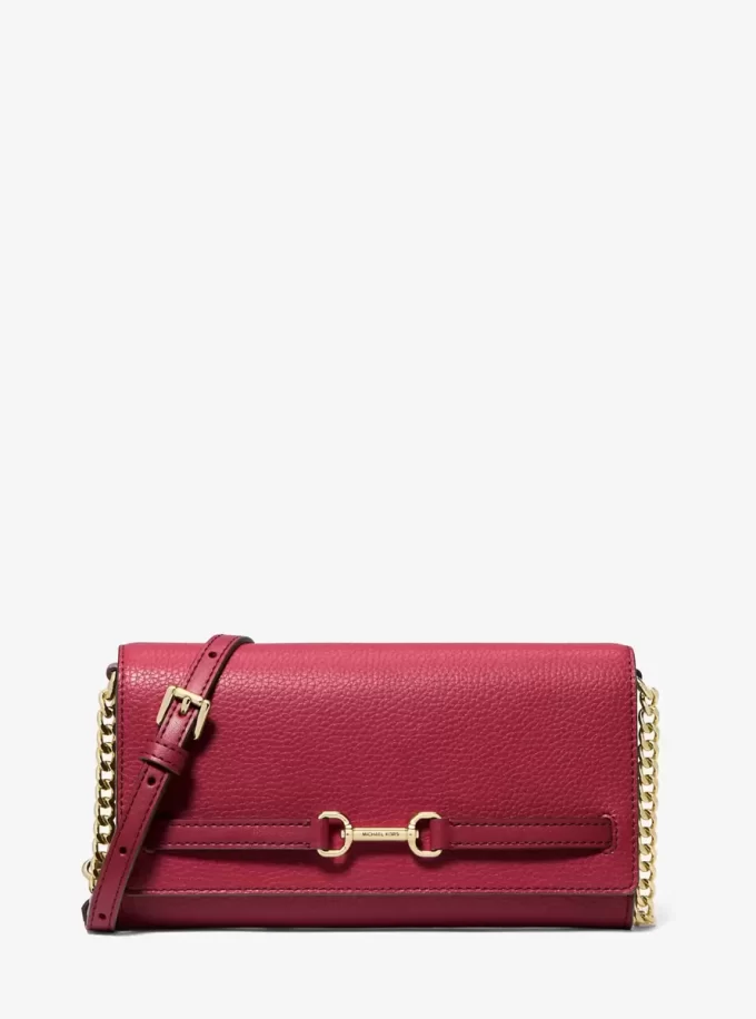 Duża, chropowata, skórzana torba typu crossbody Carson Duża, chropowata, skórzana torba typu crossbody Carson