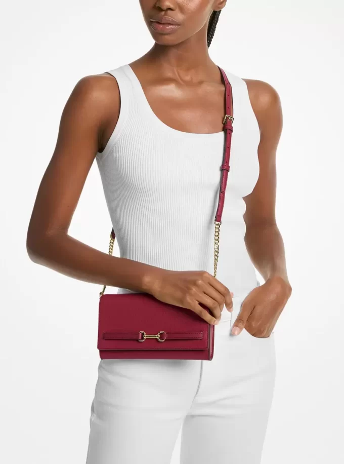 Duża, chropowata, skórzana torba typu crossbody Carson Duża, chropowata, skórzana torba typu crossbody Carson