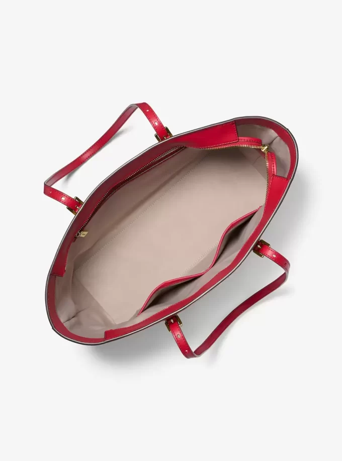 Duża metaliczna torba typu tote z logo Quinn