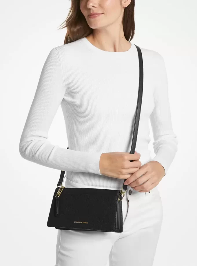 Duża skórzana torba typu crossbody Empire