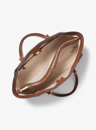 Duża skórzana torba typu tote Taryn