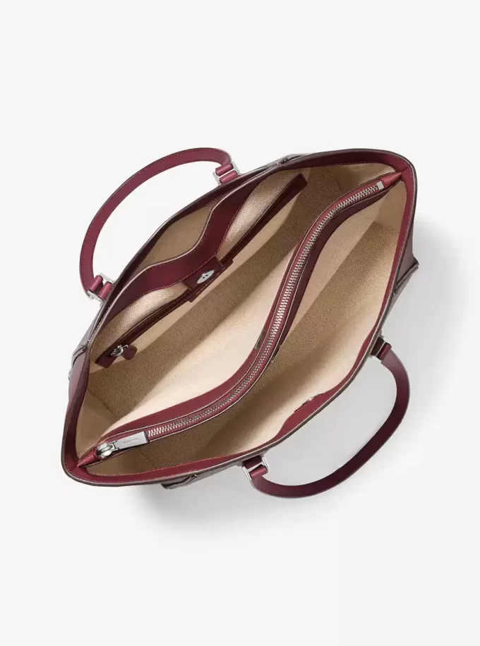 Duża skórzana torba typu tote Taryn