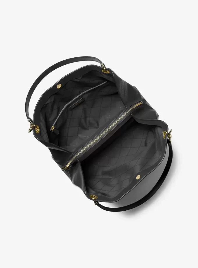 Duża torba na ramię Christina ze skóry groszkowanej Duża torba na ramię Christina ze skóry groszkowanej