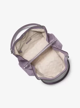 Duża torba na ramię Christina ze zamszu