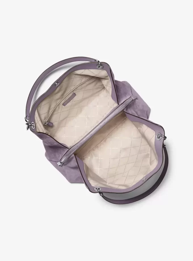 Duża torba na ramię Christina ze zamszu