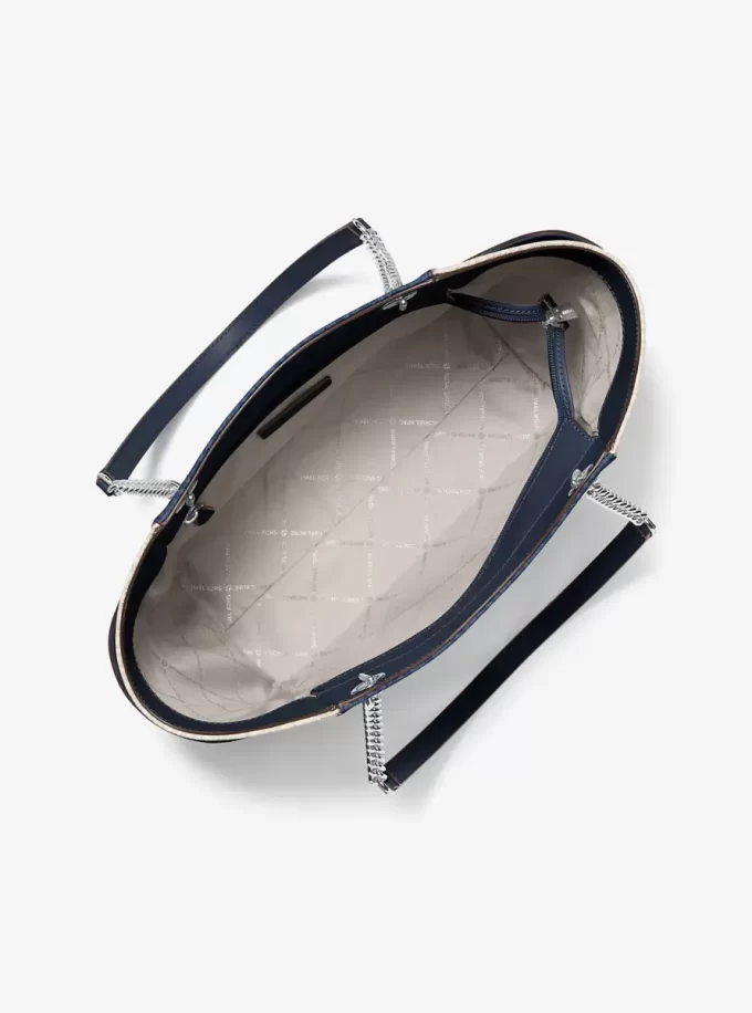 Duża torba na ramię Jet Set z logo i blokami kolorów