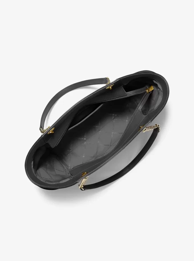 Duża torba na ramię Jet Set ze skóry saffiano