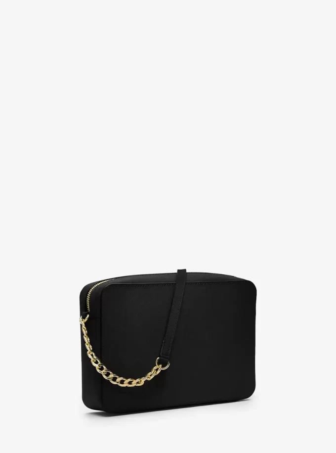 Duża torba na ramię Jet Set ze skóry saffiano