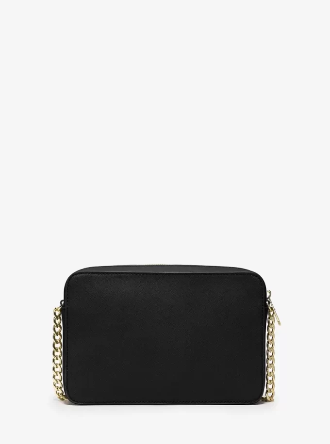 Duża torba na ramię Jet Set ze skóry saffiano