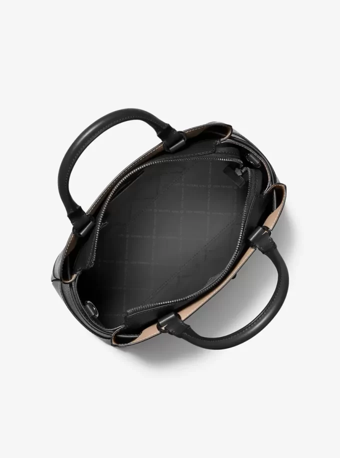 Duża torba skórzana Reed Pebbled