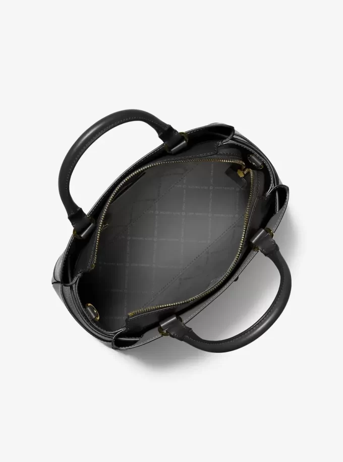 Duża torba skórzana Reed Pebbled