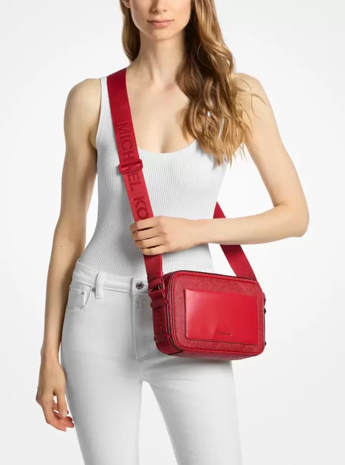 Duża torba typu crossbody z logo Maeve