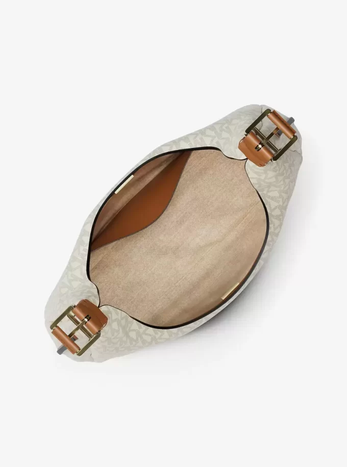 Duża torba typu hobo na ramię Nolita z logo