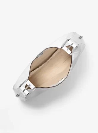 Duża torba typu hobo ze skóry z wytłoczonym wzorem węża Nolita