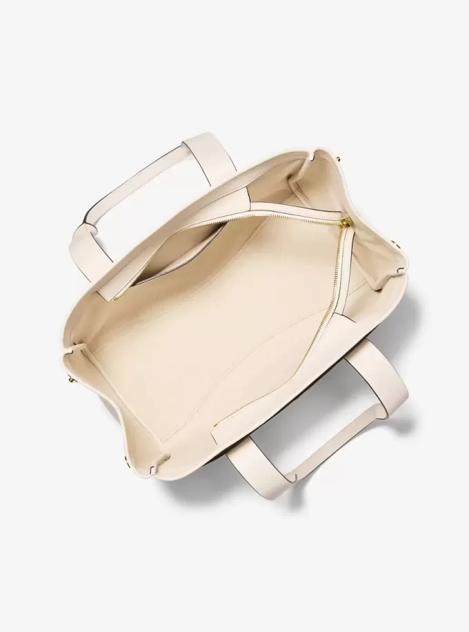 Duża torba typu tote Romee ze skóry groszkowanej