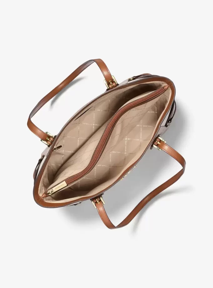 Duża torba typu tote Voyager z blokami kolorów i logo Signature