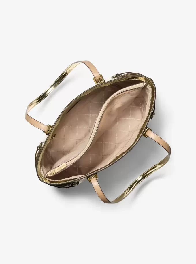 Duża torba typu tote Voyager z metalicznym wytłoczonym logo