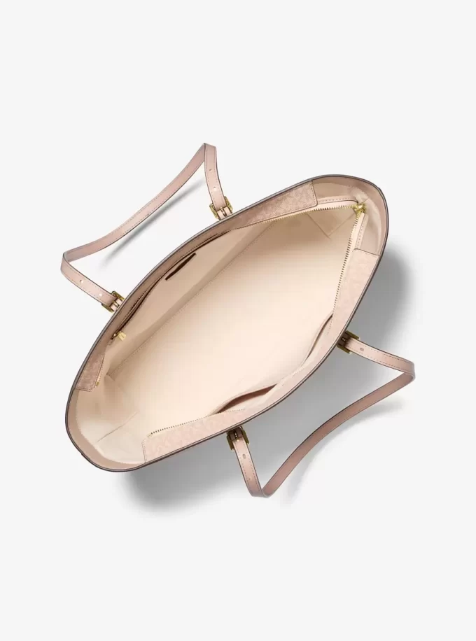 Duża torba typu tote z logo i skóry Quinn