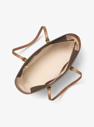 Duża torba typu tote z logo i skóry Quinn