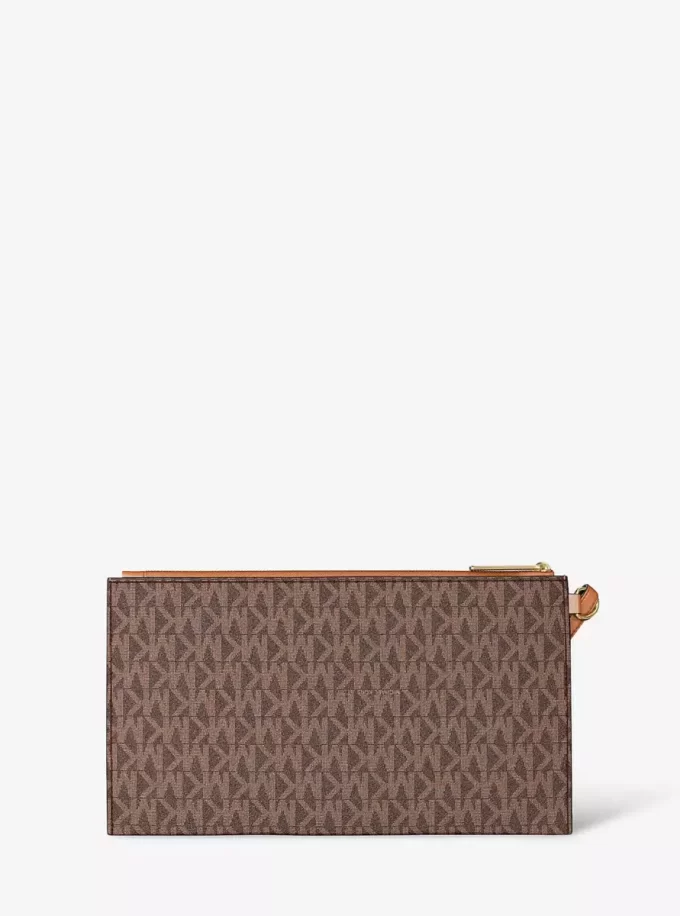 Duża torebka na nadgarstek z logo Jet Set