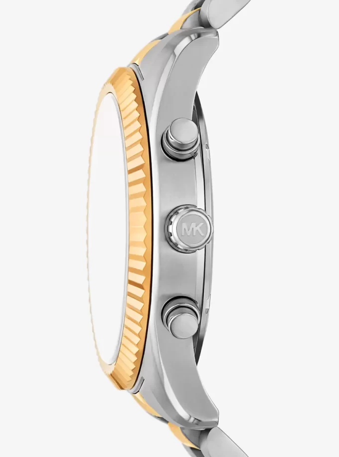 Duży dwukolorowy zegarek Lexington