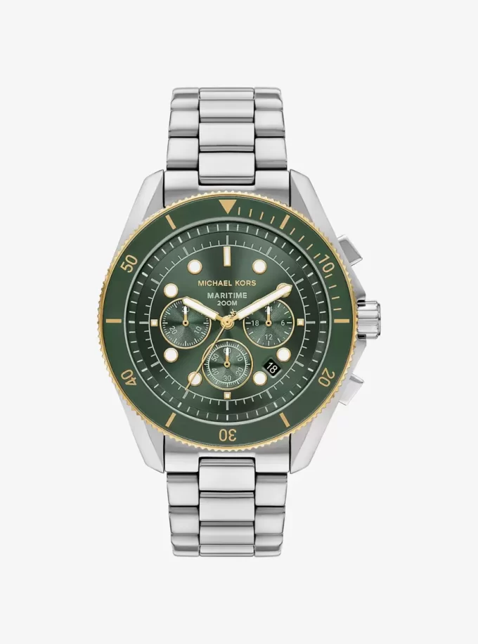 Duży, dwukolorowy zegarek morski