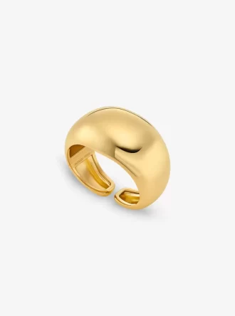 Duży mankiet bąbelkowy z mosiądzu platerowanego szlachetnym metalem