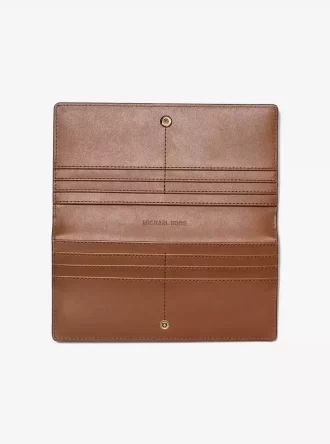 Duży portfel Carson z wytłoczonym wzorem krokodyla